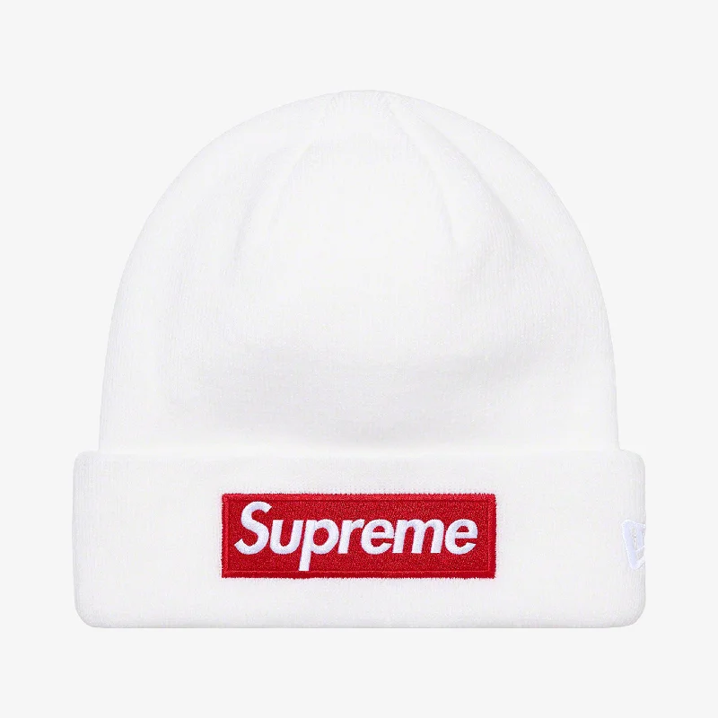 Supreme x New Era Beanie 'Box Logo' White (FW21)