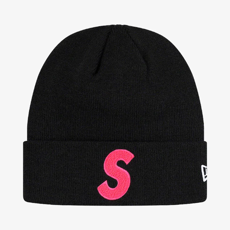 Supreme x New Era Beanie 'S Logo' Black (FW19)