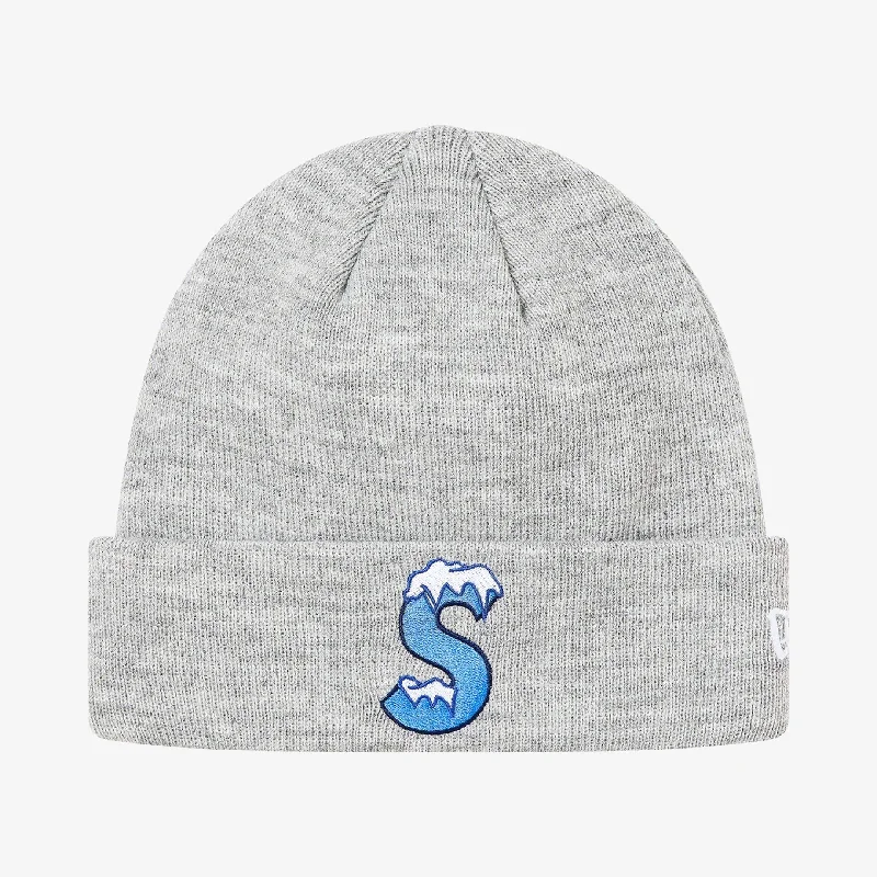 Supreme x New Era Beanie 'S Logo' Heather Grey (FW20)