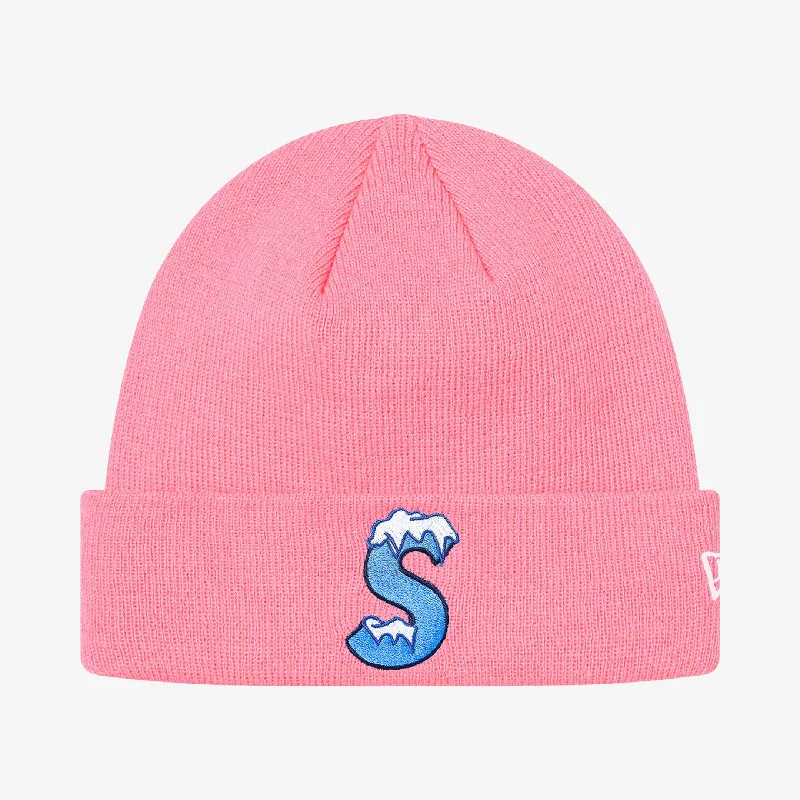 Supreme x New Era Beanie 'S Logo' Pink (FW20)