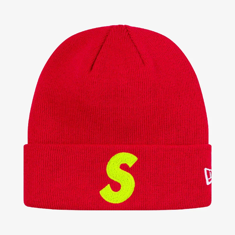 Supreme x New Era Beanie 'S Logo' Red (FW19)