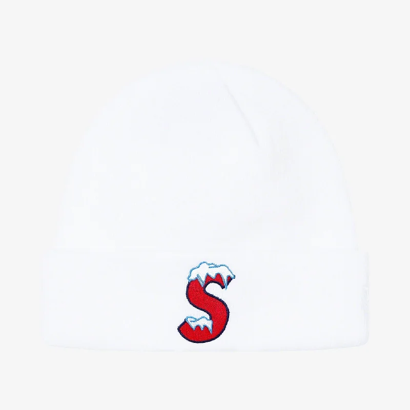 Supreme x New Era Beanie 'S Logo' White (FW20)