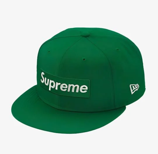 Supreme x New Era Fitted Hat '$1M Metallic Boc Logo' Green (SS20)