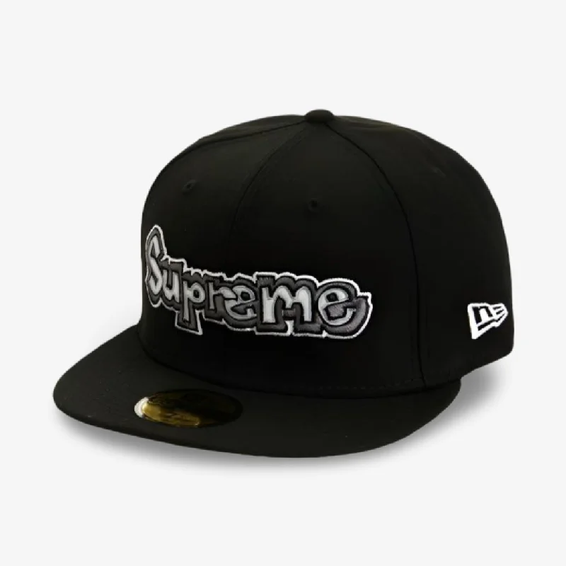 Supreme x New Era Fitted Hat 'Gonz Logo' Black (SS21)