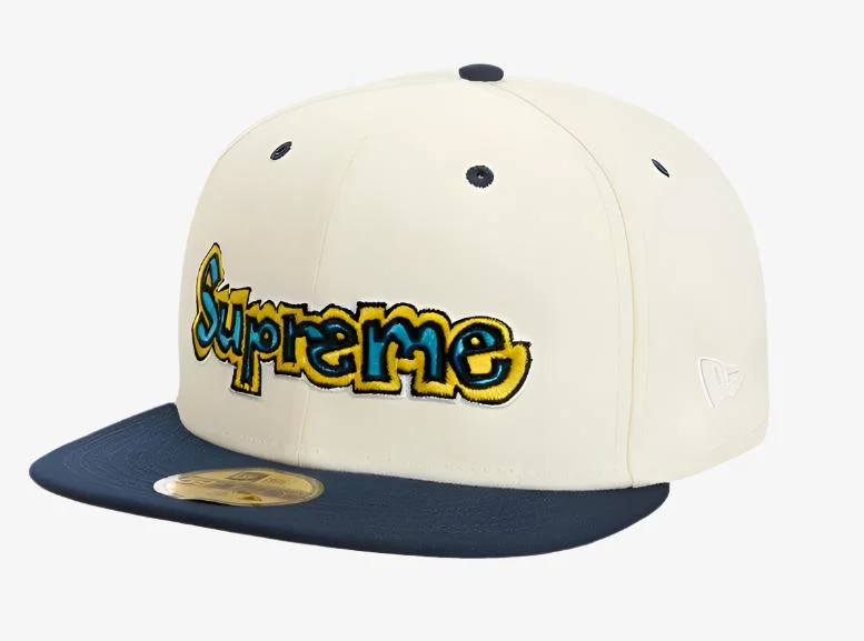 Supreme x New Era Fitted Hat 'Gonz Logo' Natural (SS21)