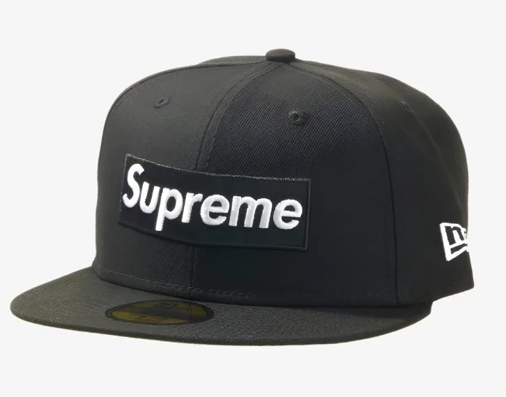 Supreme x New Era Fitted Hat 'No Comp Box Logo' Black (FW21)