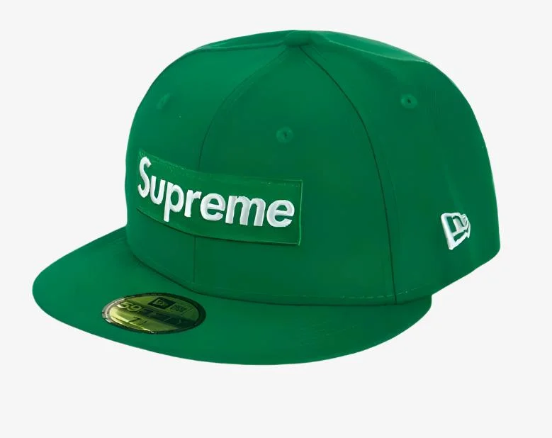 Supreme x New Era Fitted Hat 'No Comp Box Logo' Green (FW21)