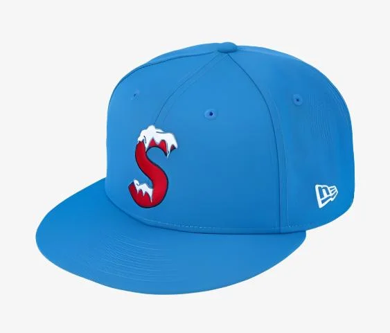 Supreme x New Era Fitted Hat 'S Logo' Bright Blue (FW20)