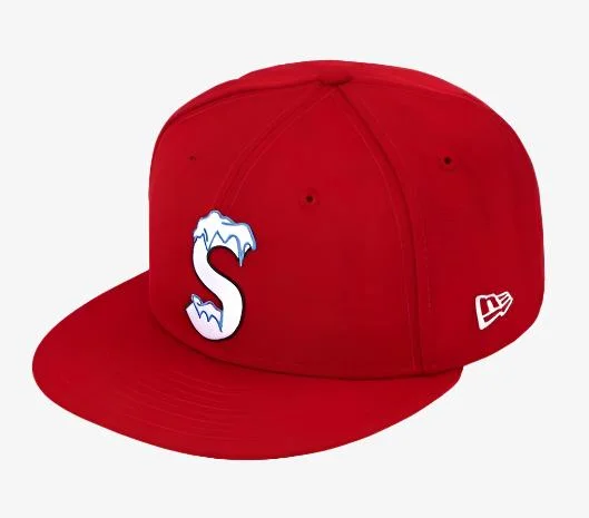 Supreme x New Era Fitted Hat 'S Logo' Red (FW20)