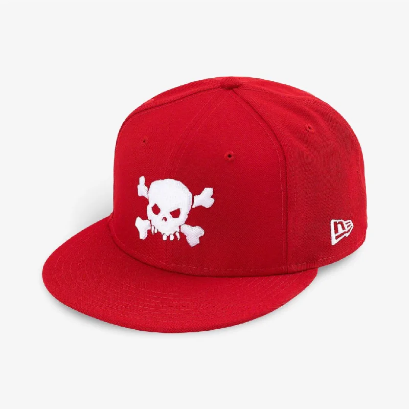 Supreme x New Era Fitted Hat 'Skull' Red (SS21)