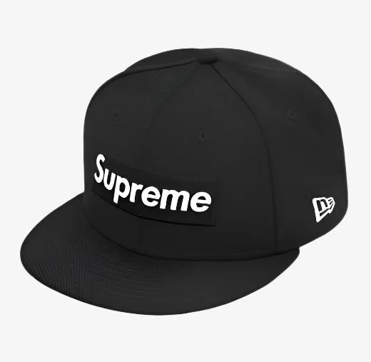 Supreme x New Era Fitted Hat 'World Famous Box Logo' Black (FW20)