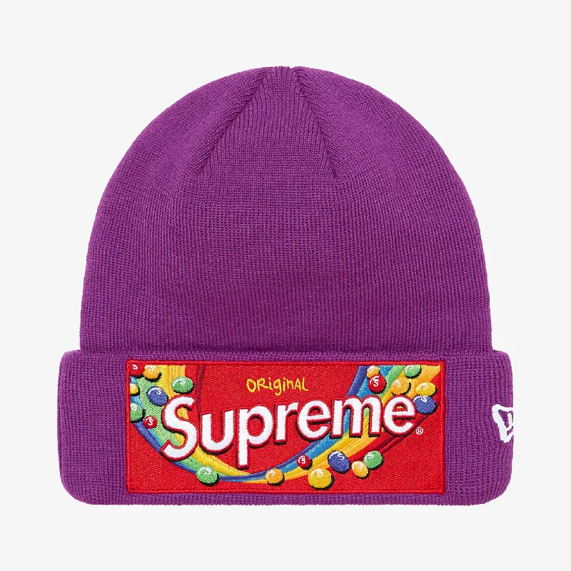 Supreme x Skittles x New Era Beanie Purple (FW21)