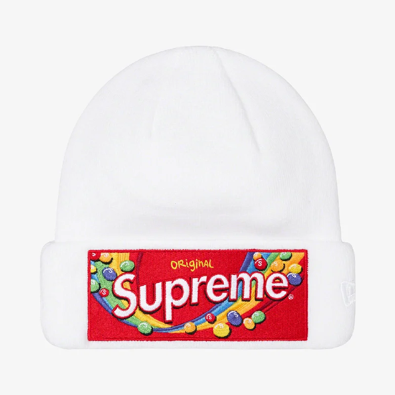 Supreme x Skittles x New Era Beanie White (FW21)