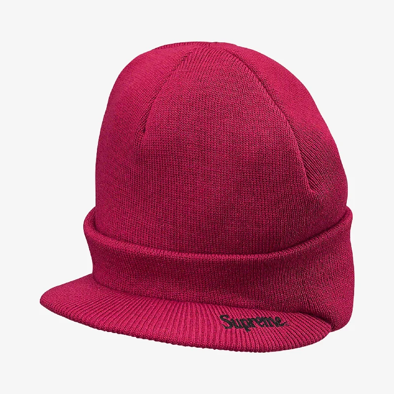 Supreme x Timberland Beanie 'Radar' Burgundy (FW21)