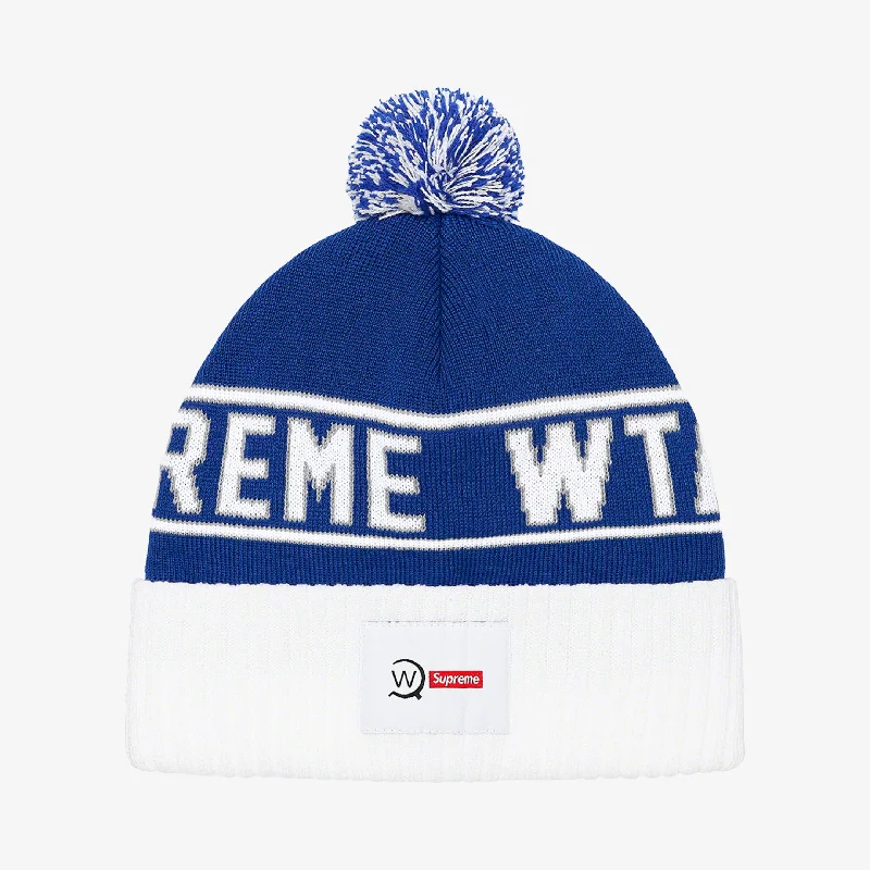 Supreme x WTAPS Beanie Blue (FW21)