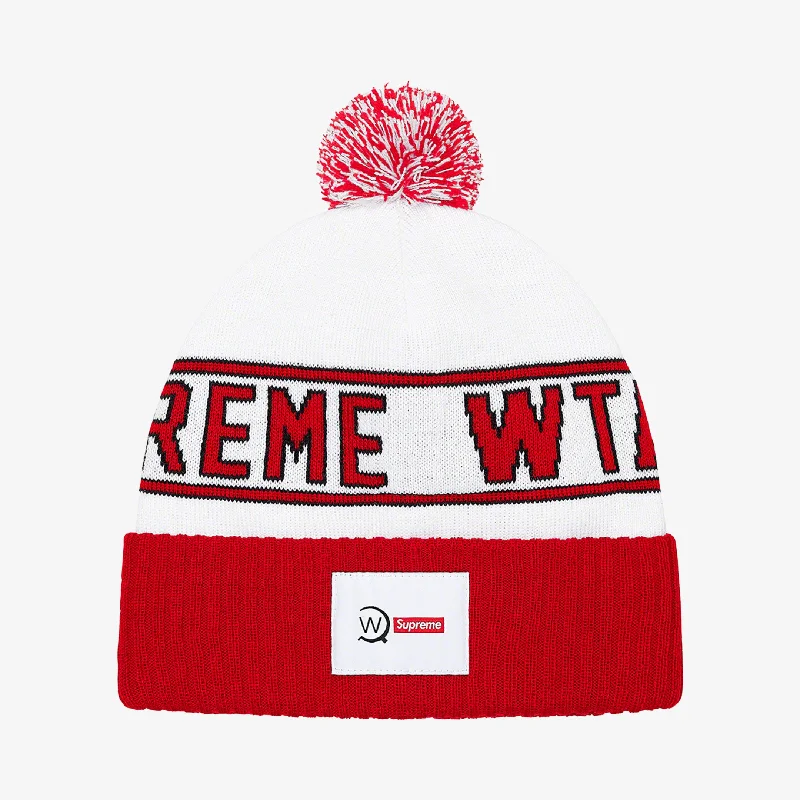 Supreme x WTAPS Beanie White (FW21)