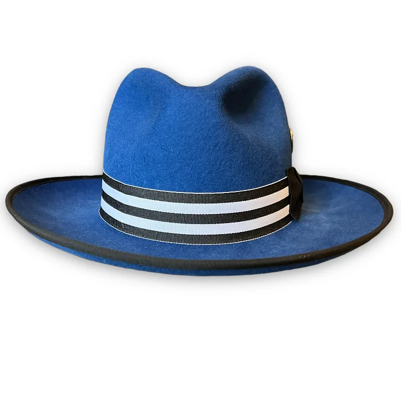 THE FLAMEKEEPERS HAT CLUB WICKET BLUE FEDORA