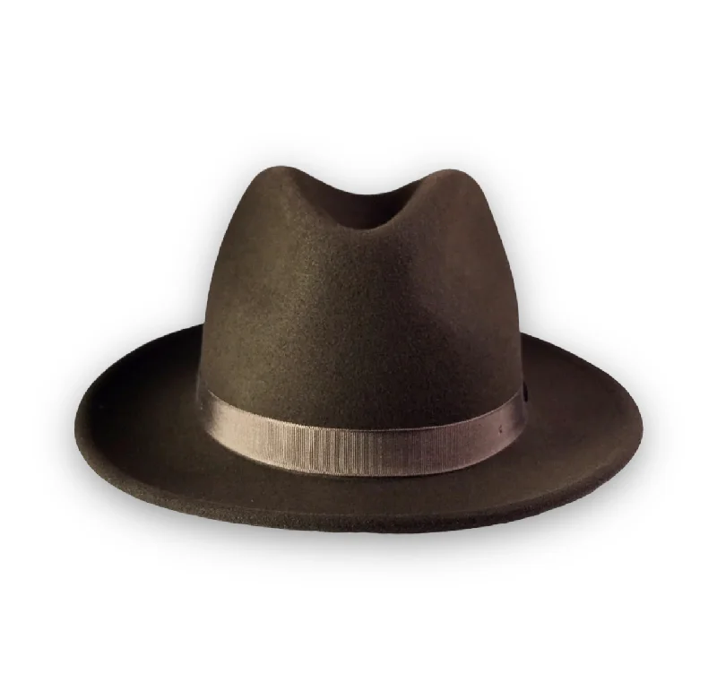 the FLAMEKEEPERS HAT CLUB TORCH MB FEDORA COFFEE