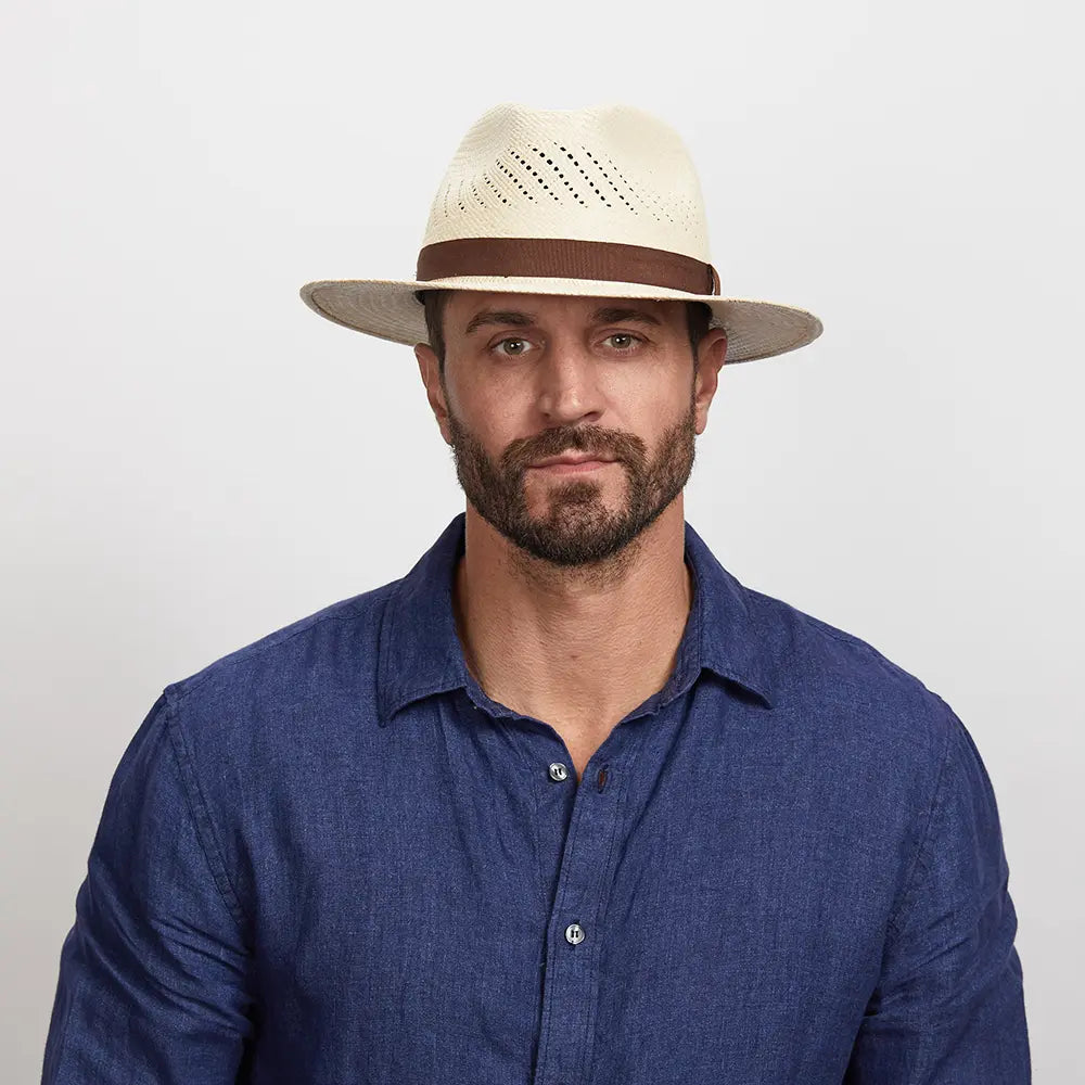 Tulum | Mens Panama Straw Fedora Hat