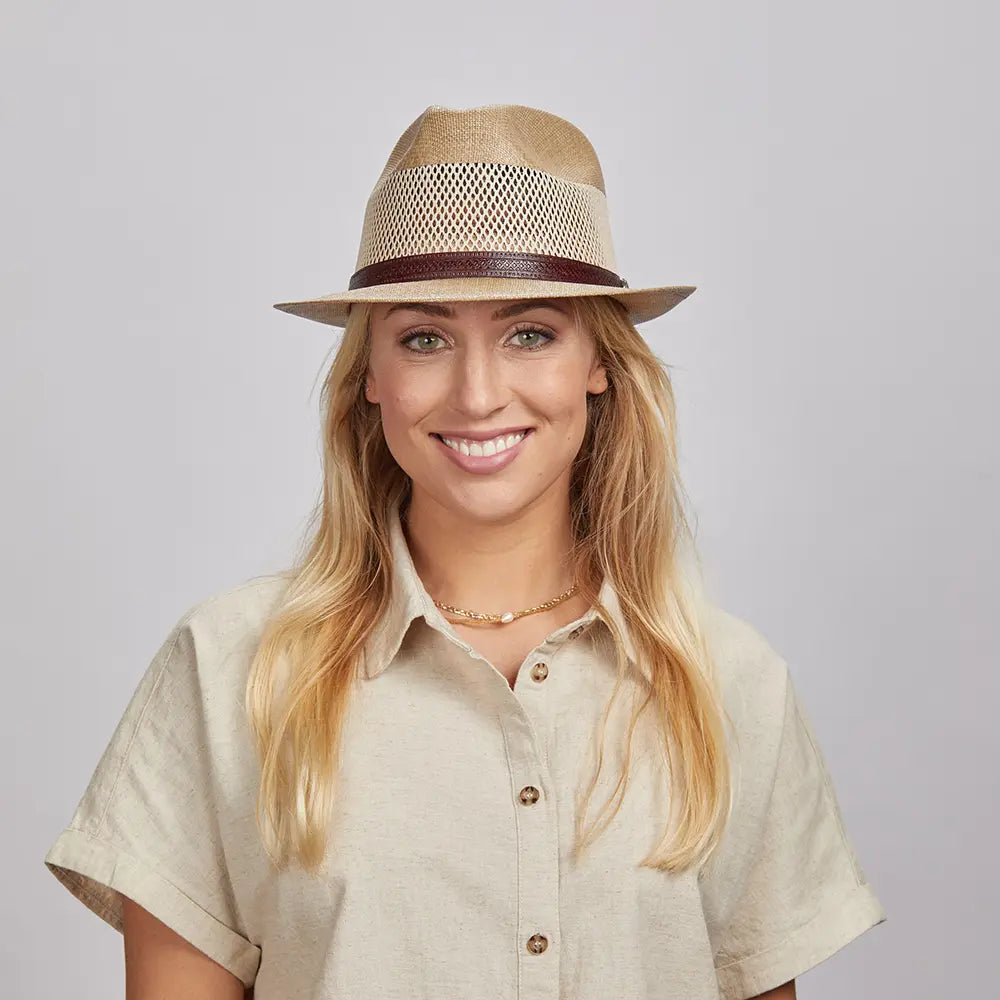 Tuscany | Womens Fedora Straw Trilby Hat