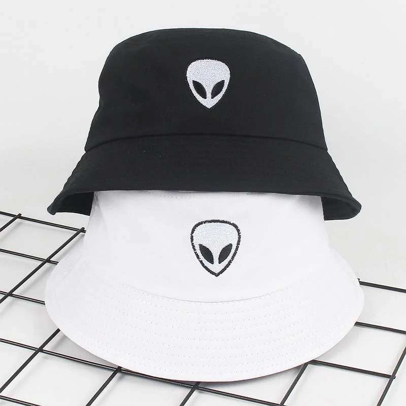 Unisex Embroidery Foldable Bucket Hat Summer Hat Streetwear Bucket Cap