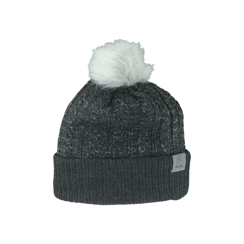 WW Flicker Cuff Pom Beanie