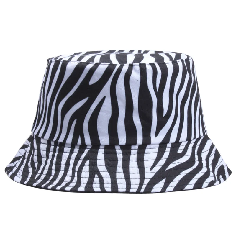 Zebra Striped Bucket Hat