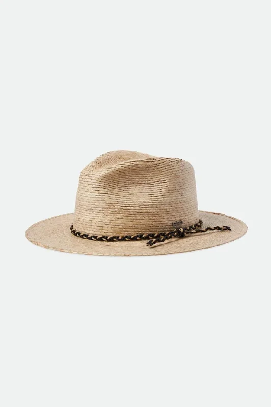 Messer Western Straw Fedora - Natural