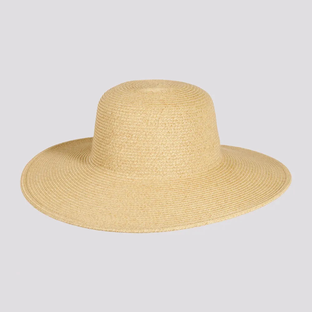 Mynah | Womens Mix Paper Braid Round Crown Straw Sun Hat