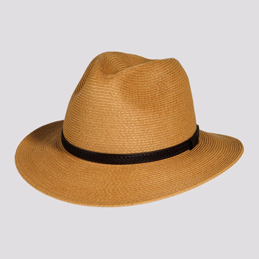 Nassau | Mens Fine Toyo Paper Braid Downturn Safari Sun Hat