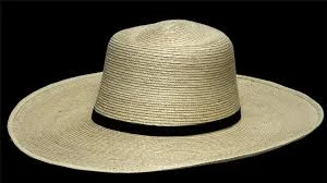 SunBody Open Face Flat Brim Guatemalan Straw Hat/4 1/2"-5"-6"