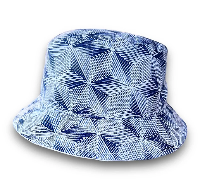 THE FLAMEKEEPERS HAT CLUB BLUE GEO BUCKET HAT