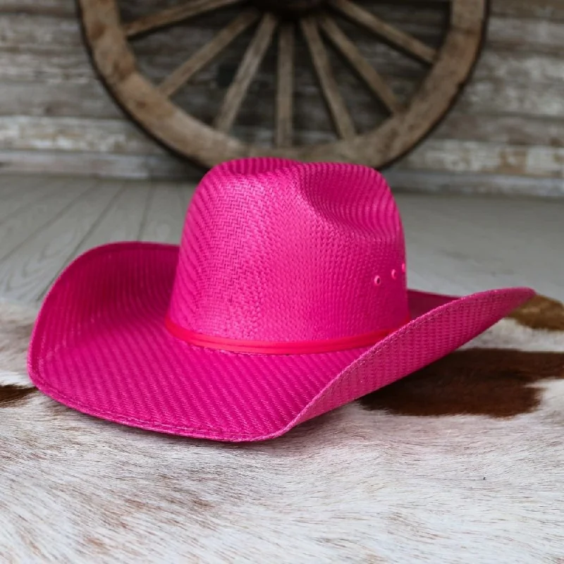 Twister Pink Straw Girls Cowboy Hat Youth