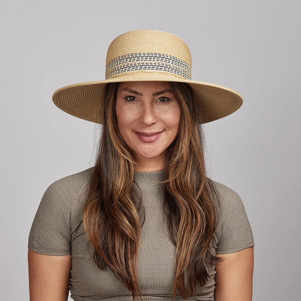 Victoria | Womens Wide Brim Straw Sun Hat